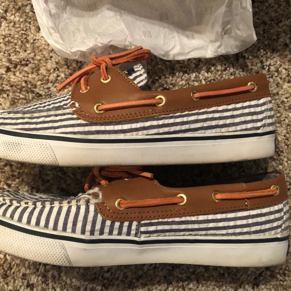 Sperry Top siders boat, deck loafers slip ons nautical dock beach slides Size 7 - Picture 3 of 8